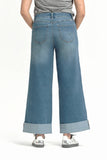 Sustainable Roll Cuff Wide Leg Jean