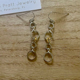 Demi Circlet Silver Dangle Earrings