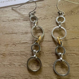 Demi Circlet Silver Dangle Earrings