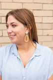 Malia Earrings in Dark Rattan