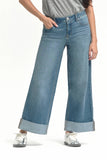 Sustainable Roll Cuff Wide Leg Jean
