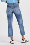 90s Super High Rise Ankle Straight Jean