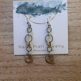 Demi Circlet Silver Dangle Earrings