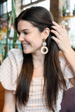 Lana Earrings in Light Rattan
