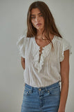 THE MAUDE TOP Off White