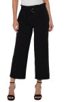 Belted Paper Bag Wide Leg Cropped Pant Liverpool