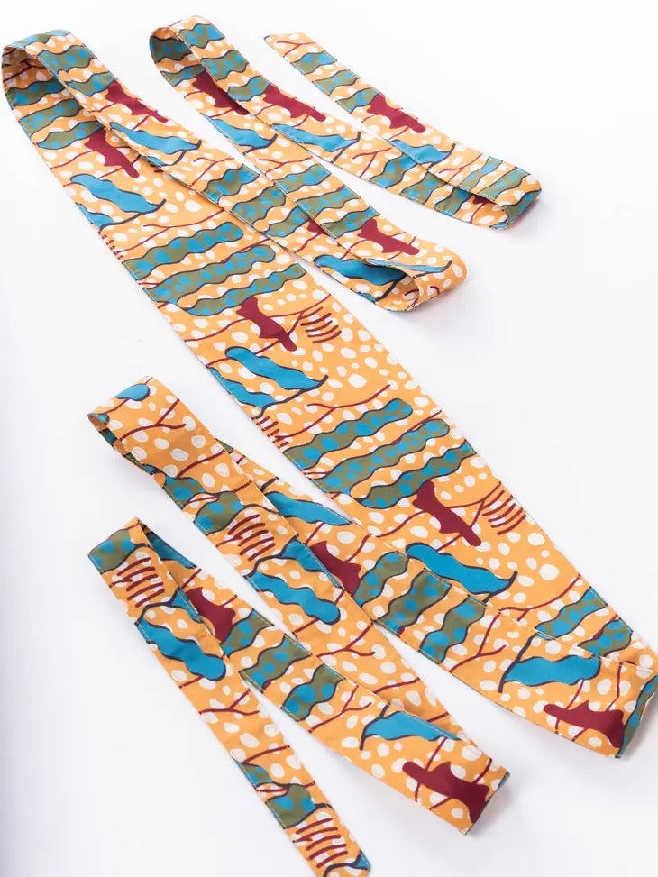 African Inspired Tie Belt – Odeon