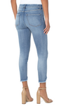 Liverpool | Gia Glider Crop Skinny with Curved Fray Hem