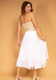 100% Cotton Skirt in Sage Green