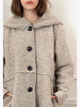 Wool Blend Coat in Black