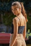 Basic Full Length Cami in Black