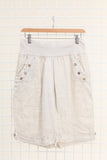 100% Linen Shorts in Navy