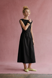 Ruched Waist Midi Dress in Olive