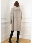 Wool Blend Coat in Chocolate