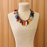 Multi-Color Resin Bead Necklace