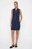 Zip Up Dress with Adjustable Bottom in Black