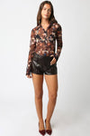 Mesh Blouse in Multicolor