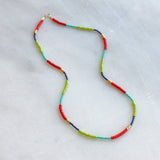 Seed Bead Necklace in Turquoise