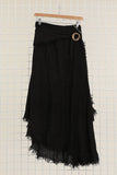 100% Linen Skirt in Beige