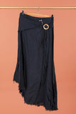100% Linen Skirt in Beige