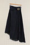 100% Linen Skirt in Beige