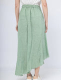 100% Linen Skirt in White