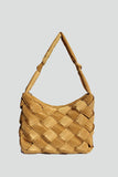Nylon Woven Tote in Dark Tan