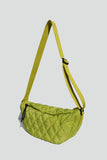 Quilted Crossbody Bag in Lime