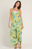 Spaghetti Strap Wide Leg Jumpsuit