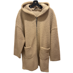 Plush Teddy Coat in Wine