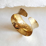 Brass Curve Cuff Bracelet