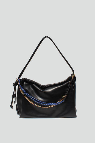 Soft Shoulder Bag in Black