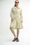 Waterproof Lightweight Rain Jacket in Oat Milk