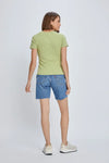 Basic Short Sleeve Slub Top