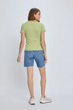 Basic Short Sleeve Slub Top