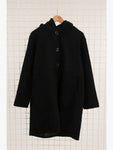 Wool Blend Coat in Black