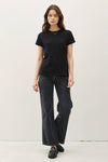 Garment Dyed Slub Tee in Greige