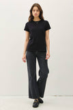 Garment Dyed Slub Tee in Greige