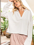 Oversized Long Sleeve Polo