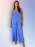 100% Linen Jumpsuit in Black