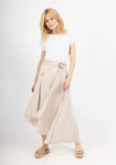 100% Linen Skirt in Sand