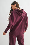 Everyday Hoodie with Raw-Edge Hem in Midnight Navy