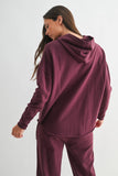 Everyday Hoodie with Raw-Edge Hem in Midnight Navy