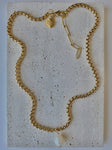18K Gold Plated Single Pearl Necklace
