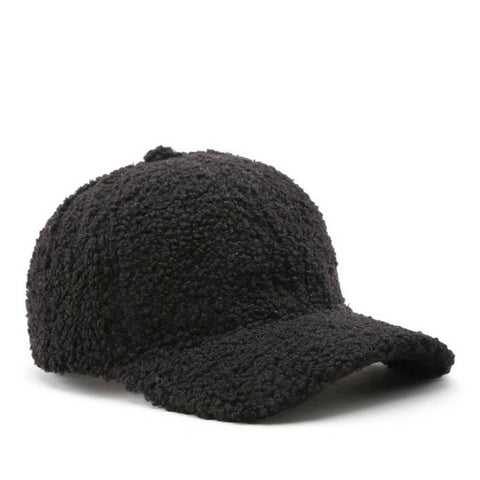 Sherpa Baseball Cap in Black