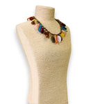 Multi-Color Resin Bead Necklace