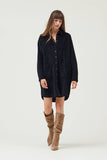 Black Corduroy Shirt Dress