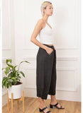 100% Linen Barrel Pants in Beige