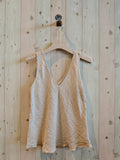 100% Linen Tank Top in Beige