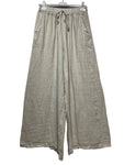 100% Linen Pants in Black
